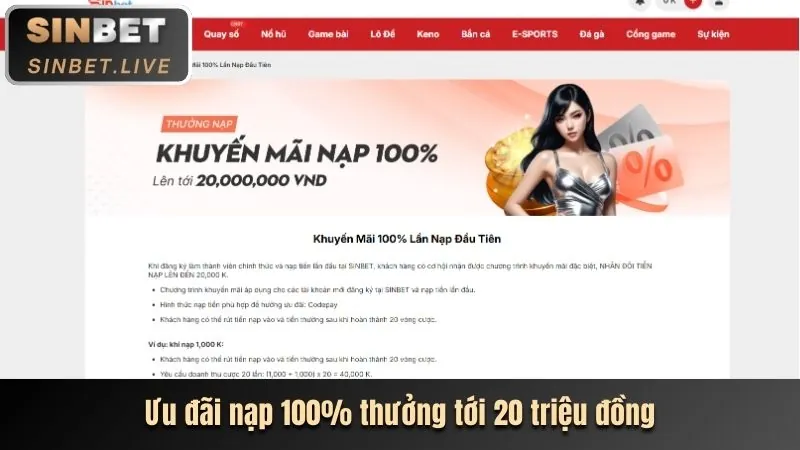 Khuyến mãi chào mừng thành viên mới vang68